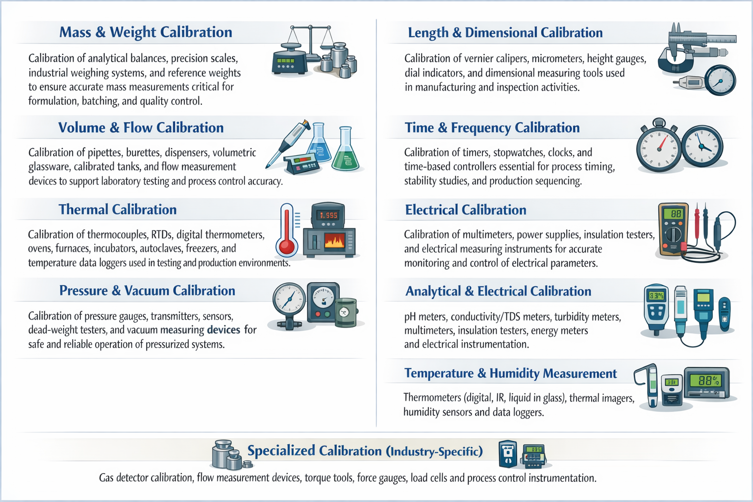 Our Calibration Services & Capabilities of Prime-Tic